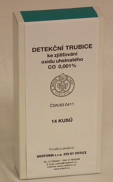 Detekčné trubice CO