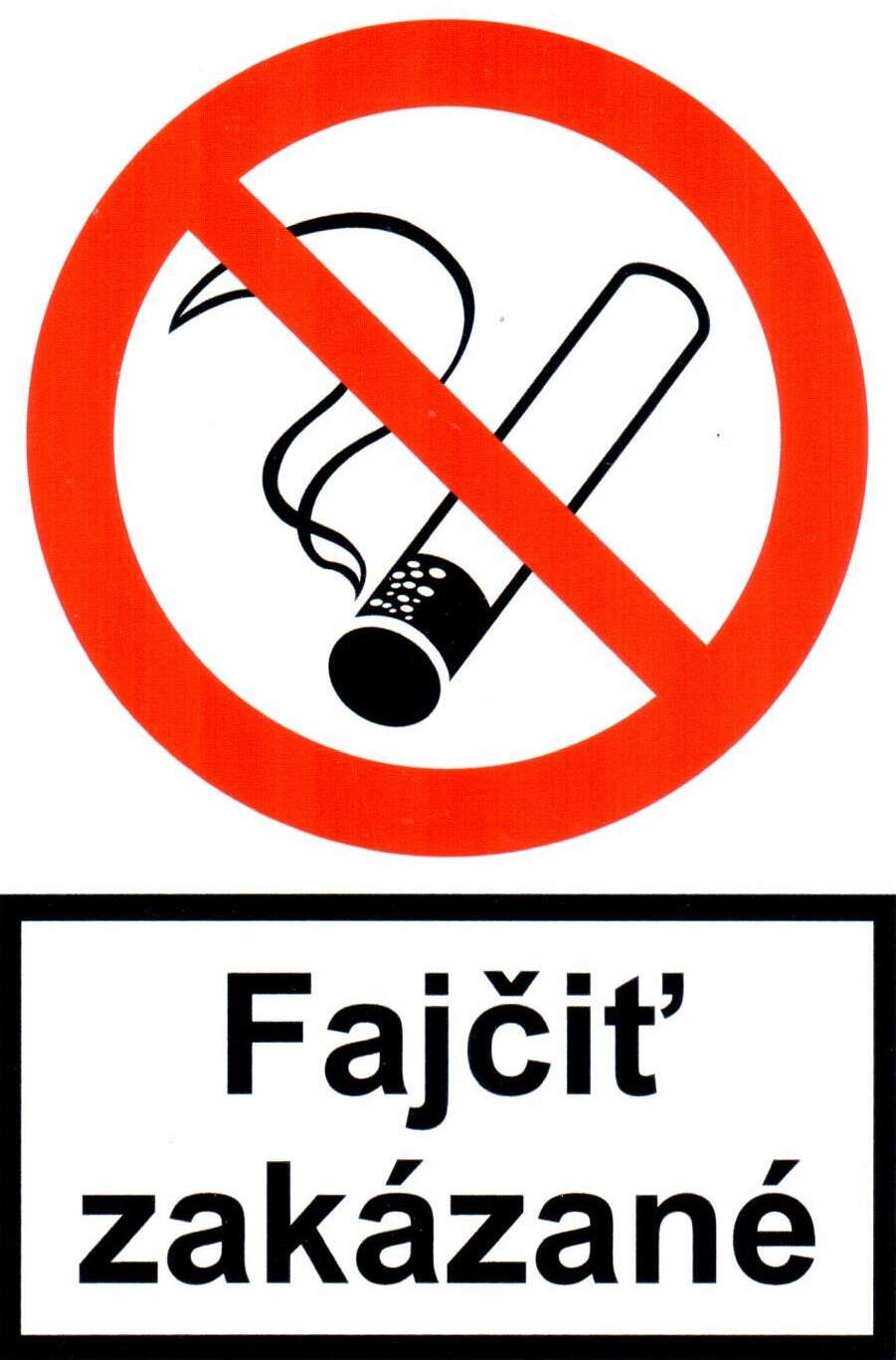 Fajčiť zakázané - piktogram samolepka