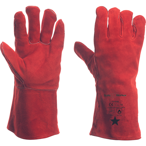 LEK 131518 celokož.35cm rukav.červená 10