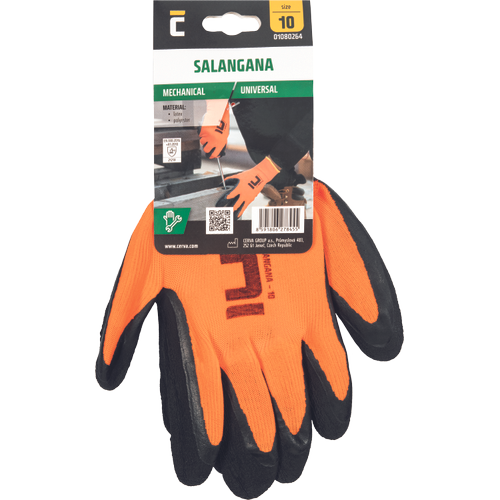 SALANGANA rukavice blister oranžová 6