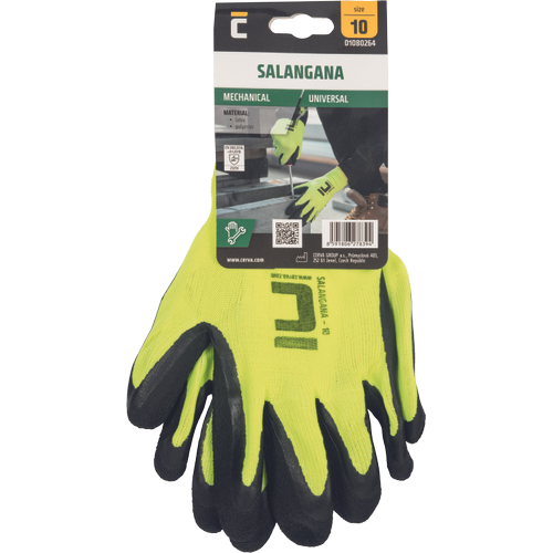 SALANGANA rukavice blister žltá 6