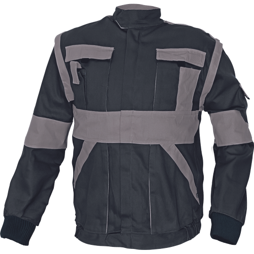 MAX bunda 260 g/m2 čierna/sivá 44