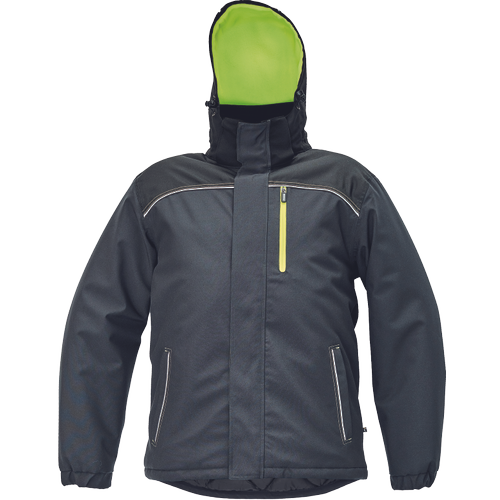 KNOXFIELD WINTER parka antracit/žltá XS