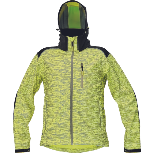 KNOXFIELD printed softshell žltá XS