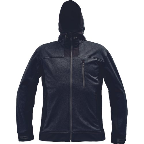 HUYER SOFTSHELL bunda čierna XS