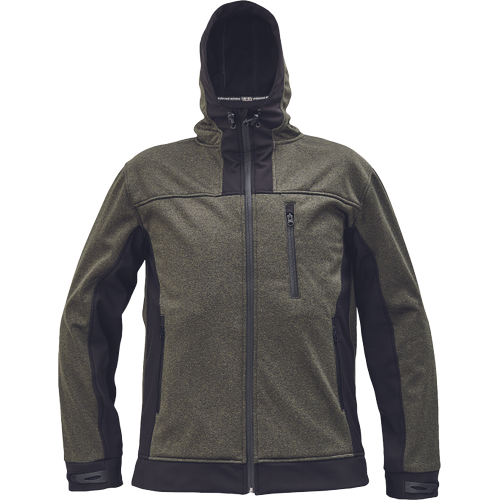 HUYER SOFTSHELL bunda olivová XS