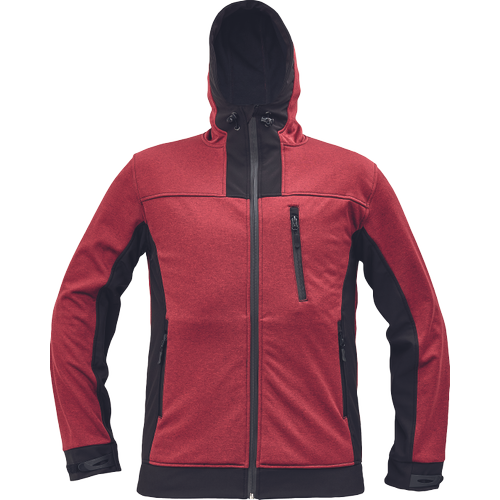 HUYER SOFTSHELL bunda červená XS