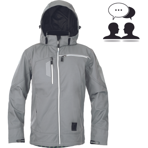 TAURUS softshell.bunda sivá XS