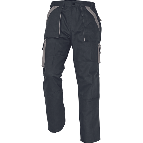 MAX nohavice 260 g/m2 čierna/sivá 44