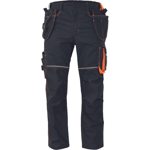 KNOXFIELD 320 nohavice antracit/oranž 46