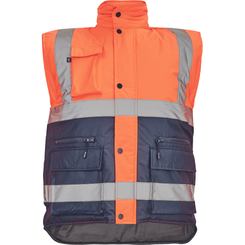 HELLIN HV vesta oranžová/navy S