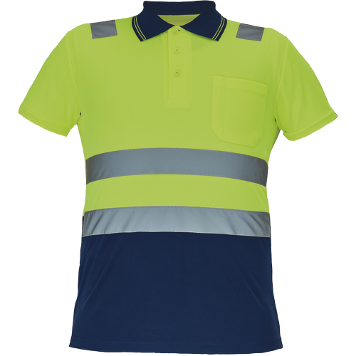 CADIZ HV polokošeľa žltá/navy XS
