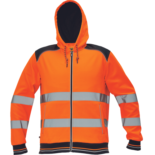 KNOXFIELD HV mikina s kapucí oranžová XS