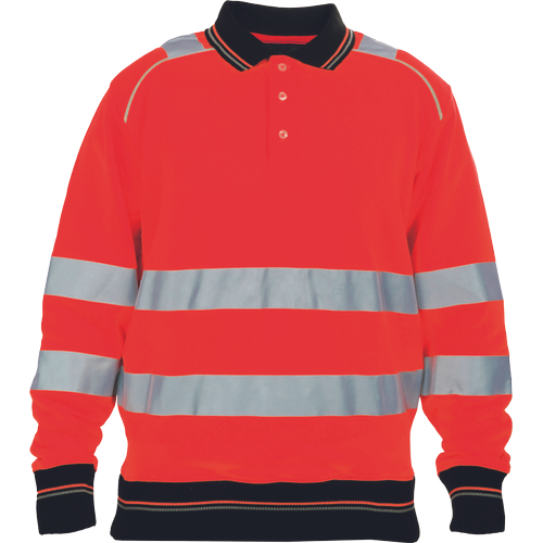 KNOXFIELD HV polo mikina červená XS