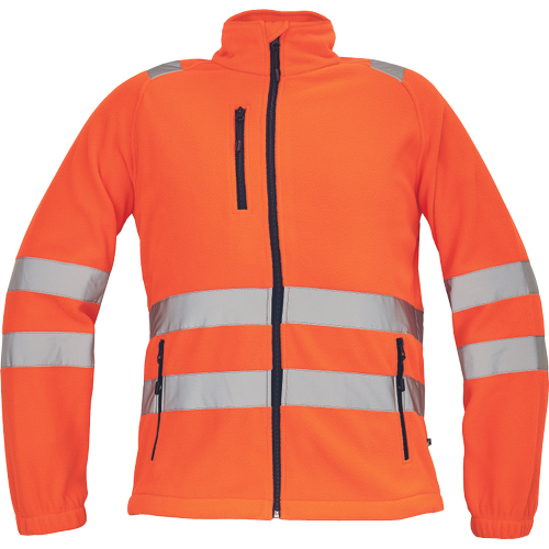 ALMERIA HV FLEECE mikina oranžová 4XL