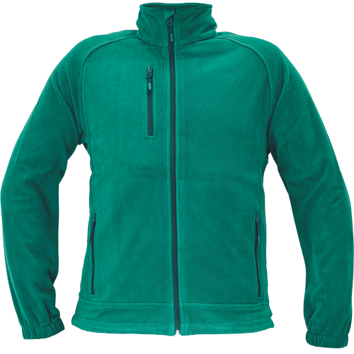 BHADRA fleece mikina tm.zelená XS