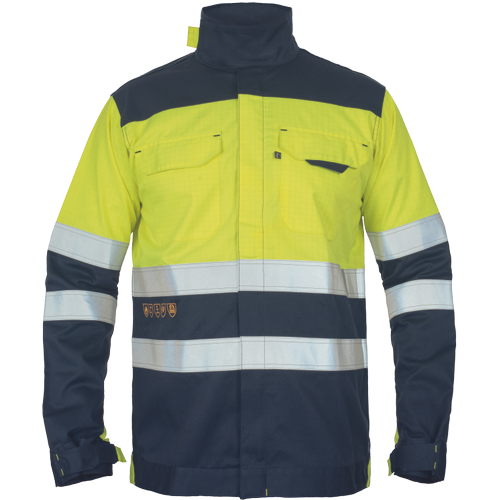 MULTINORM RIDE FR HV bunda žltá/navy XS