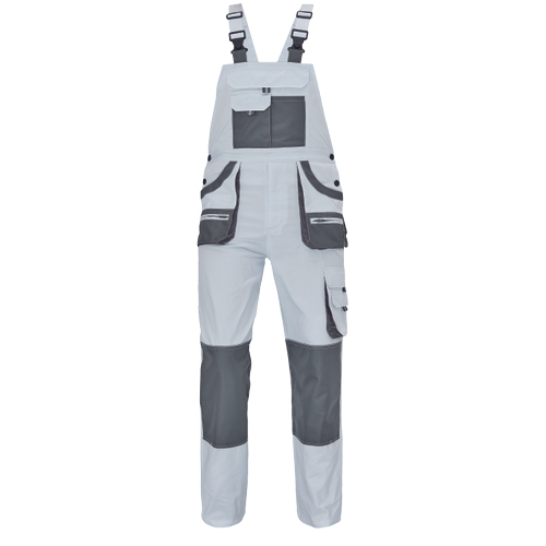 FF HANS náprs.nohavice biela/sivá 46