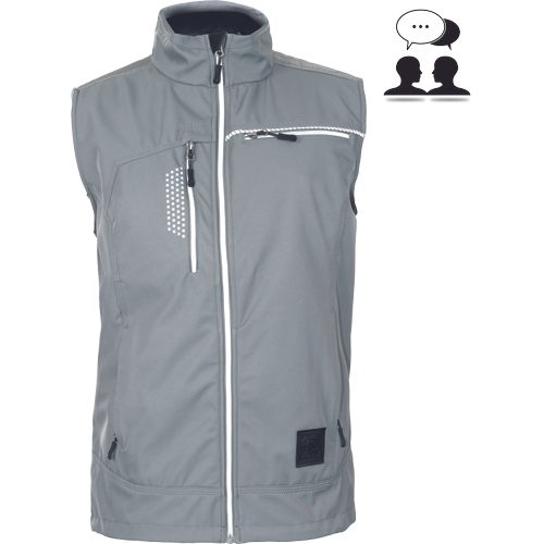 TAURUS softshell vesta sivá XS