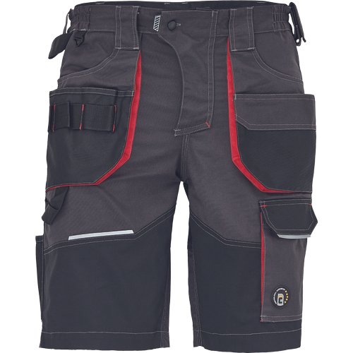 REUSEL šortky antracit/červená 46