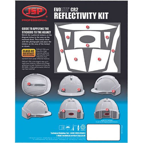 JSP AHV390-002-900 Reflex nálepky EvoLit