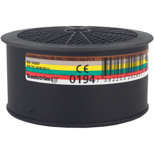 SR 299-2 Kombinovaný filter ABEK1-Hg-P3