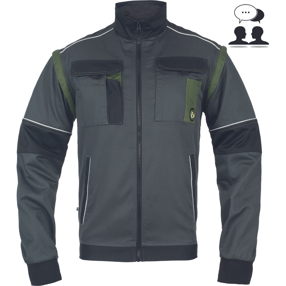 MAX ECO STRETCH bunda zelená 44