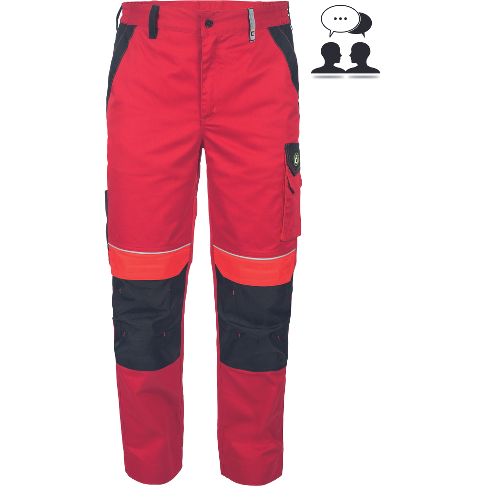 MAX ECO STRETCH nohavice červená 44