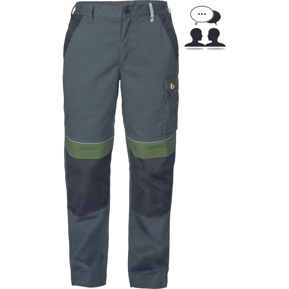 MAX ECO STRETCH nohavice zelená 44