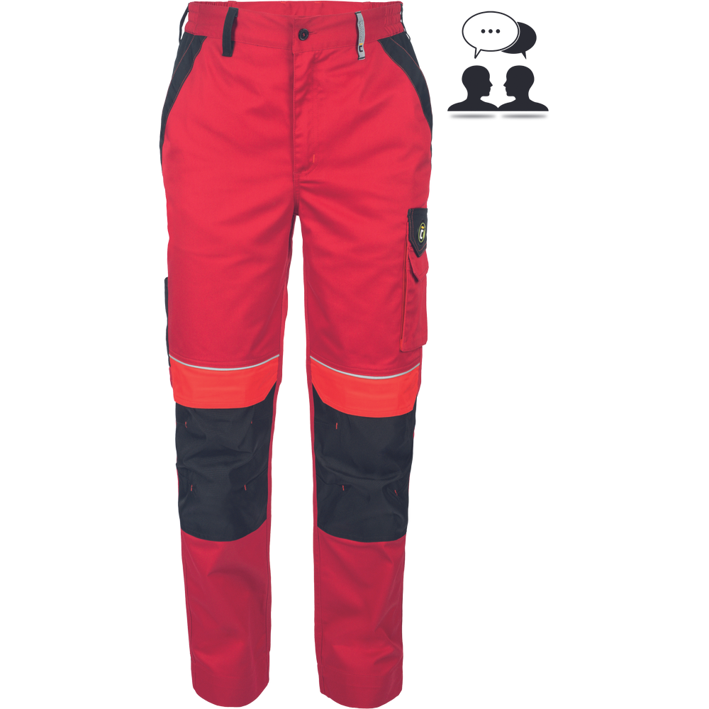MAX ECO STRETCH LADY nohavice červená 34