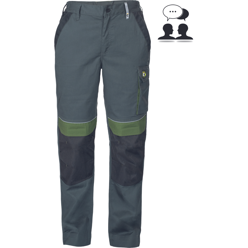 MAX ECO STRETCH LADY nohavice zelená 34