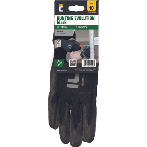 BUNTING EVO BLACK rukavice blister - 7