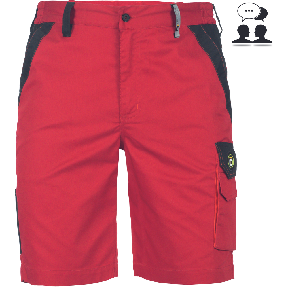 MAX ECO STRETCH šortky červená 44