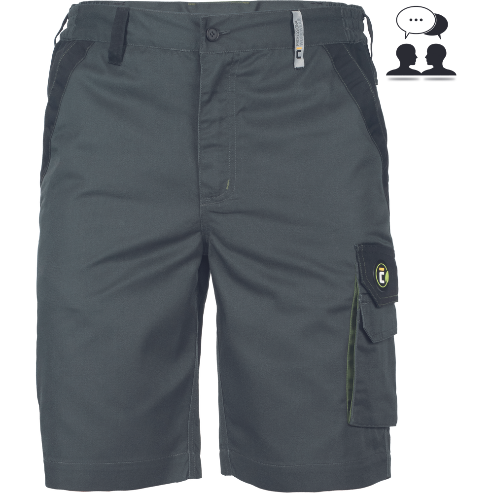 MAX ECO STRETCH šortky zelená 44